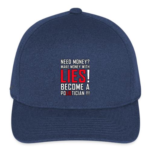 Lies Pay: Become a PoLIEtician Satire - Flexfit  Melange Baseball Cap