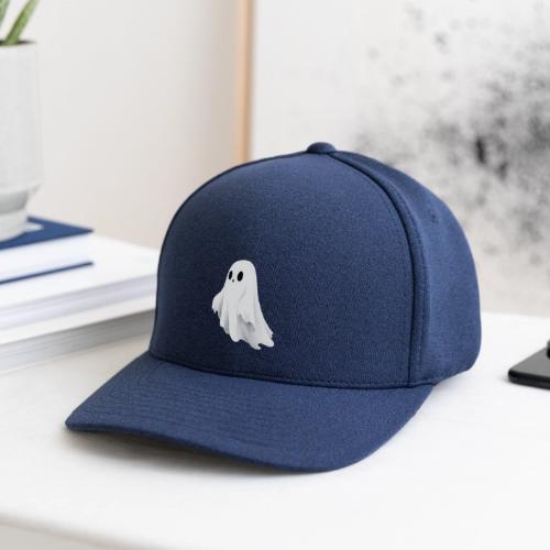 Cute Ghost Cartoon Design - Flexfit  Melange Baseball Cap