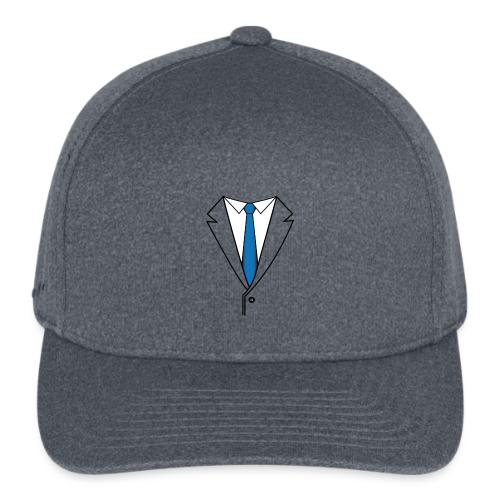 Suit with Blue Tie - Flexfit  Melange Baseball Cap