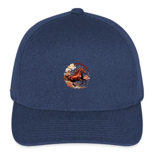 Year of the Horse T Shirt, Lunar New Year Gift - Flexfit  Melange Baseball Cap