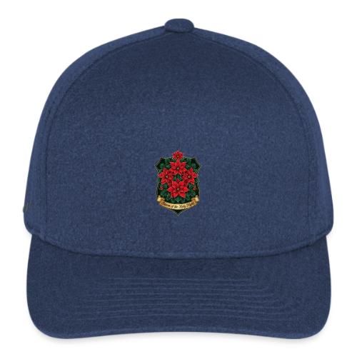 Poinsettia Crest T-Shirt - Flexfit  Melange Baseball Cap
