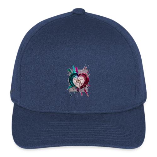 Sealed with a Kiss-Off T-Shirt - Flexfit  Melange Baseball Cap