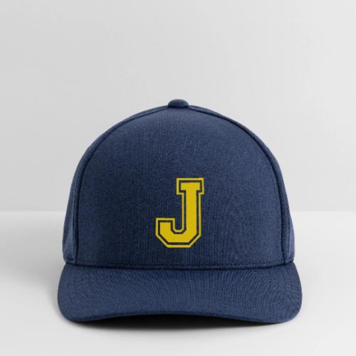 Letter J – Capital Athletic Alphabet Monogram - Flexfit  Melange Baseball Cap