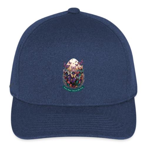 Easter Dawn's Flutter Butterfly T Shirt, Gift - Flexfit  Melange Baseball Cap