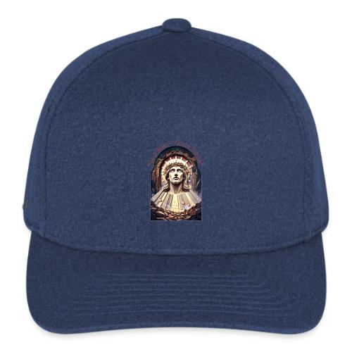 Easter He Is Risen Face of Christ T Shirt, Gift - Flexfit  Melange Baseball Cap