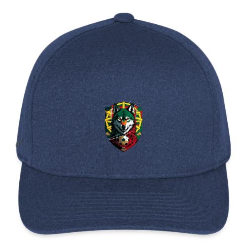 Portugal Iberian Wolf Soccer T Shirt,Football Gift - Flexfit  Melange Baseball Cap