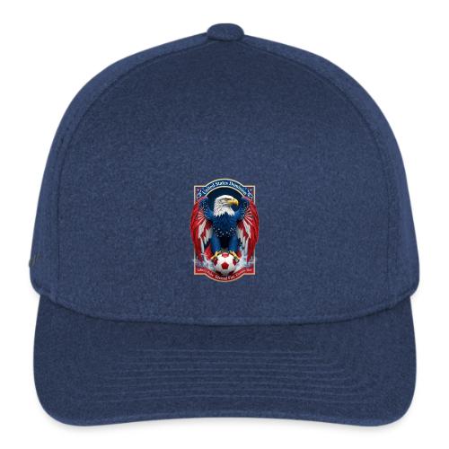 USA Eagle Emblem T Shirt, USA Soccer Pride Gift - Flexfit  Melange Baseball Cap