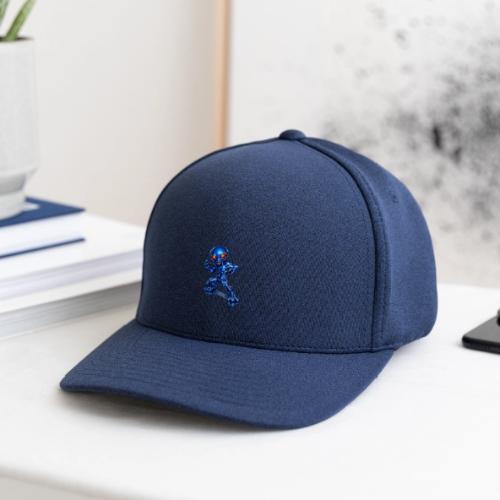 Angry Blue Alien - Flexfit  Melange Baseball Cap