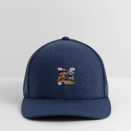 Freedom Squirrel and Raccoon - Flexfit  Melange Baseball Cap