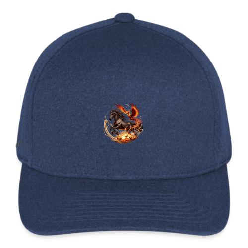 Year of the Horse Phoenix T Shirt, Lunar NY Gift - Flexfit  Melange Baseball Cap