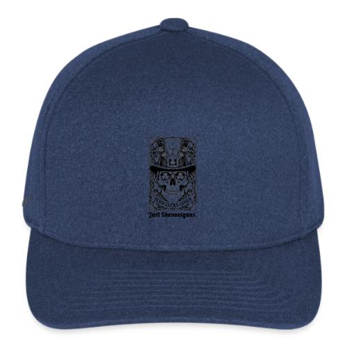 Salty Shamrock Skull T-Shirt - Flexfit  Melange Baseball Cap