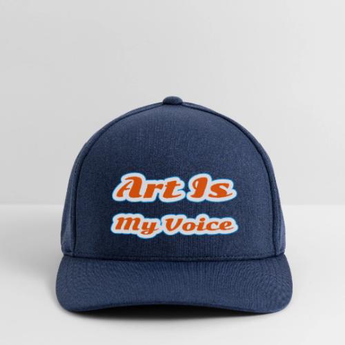 Art Is My Voice — Express Yourself Script - Flexfit  Melange Baseball Cap