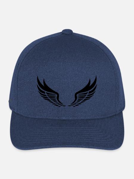 Wings USA - Flexfit  Melange Baseball Cap - heather navy