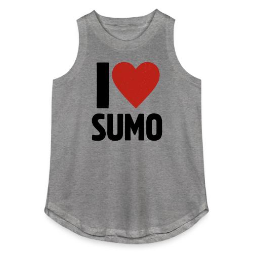 I Love Sumo – Bold Minimalist Sumo Wrestling Fan - Women's Relaxed Tank Top