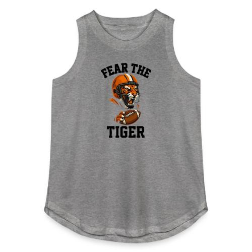 Fear The Tiger Football Helmet T-Shirt - Women's Relaxed Tank Top