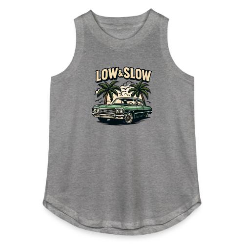 Classic Lowrider Car | Low & Slow Retro T-Shirt - Women's Relaxed Tank Top