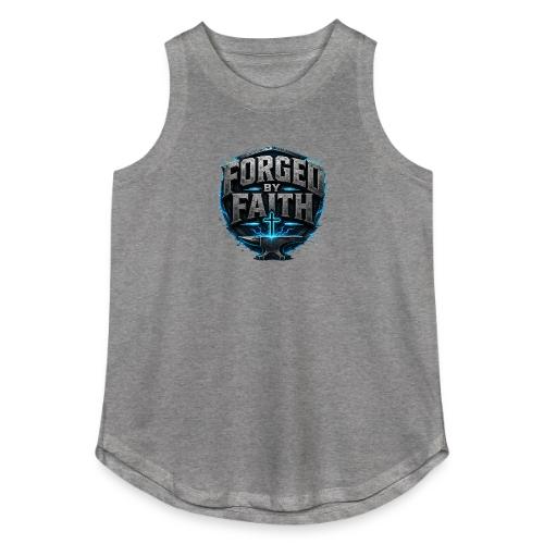 Forged By Faith Cyan Design - Women's Relaxed Tank Top