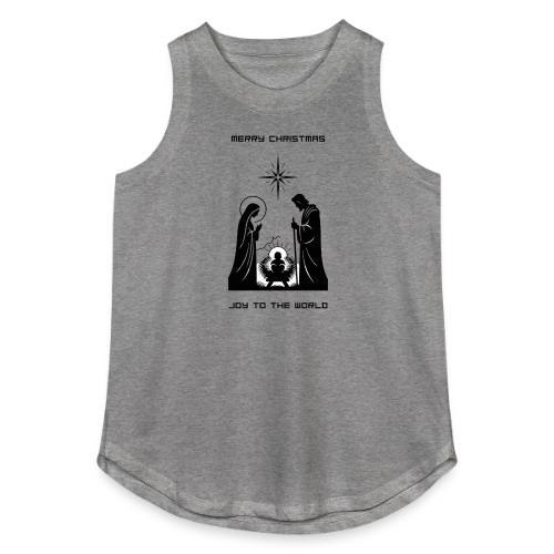Joy to the World T-Shirt | Minimalist Nativity - Women's Relaxed Tank Top