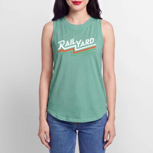White/Color Railyard Logo - Women's Relaxed Tank Top
