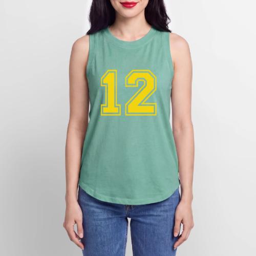 Number 12 in a classic athletic collegiate font - Women's Relaxed Tank Top