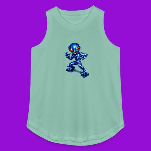 Angry Blue Alien - Women's Relaxed Tank Top