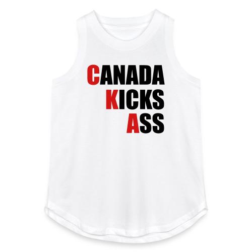 Canada Kicks Ass Vertical - Women's Relaxed Tank Top