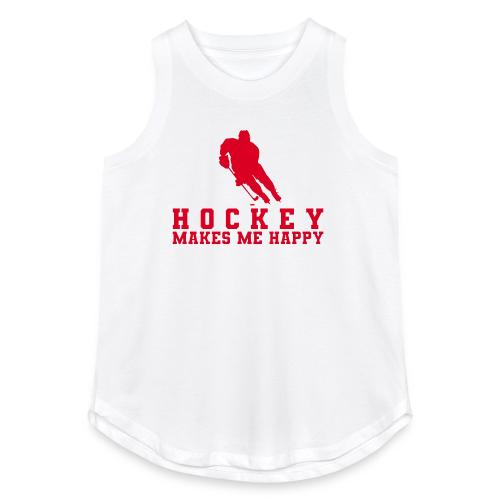 Hockey makes me happy - Women's Relaxed Tank Top