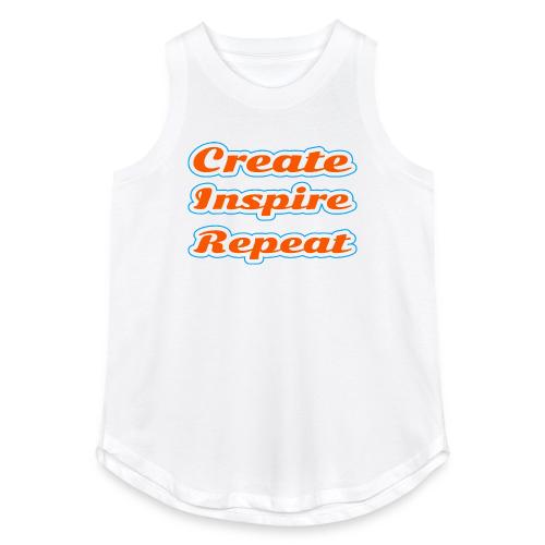 Create, Inspire, Repeat — Artist Life Script - Women's Relaxed Tank Top