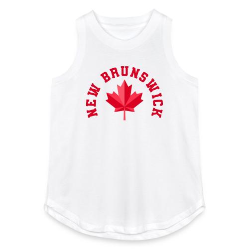 New Brunswick with maple leaf - Women's Relaxed Tank Top