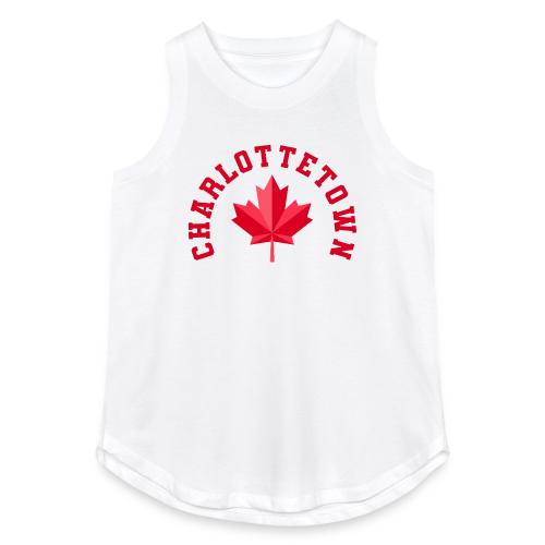 Charlottetown with maple leaf - Women's Relaxed Tank Top