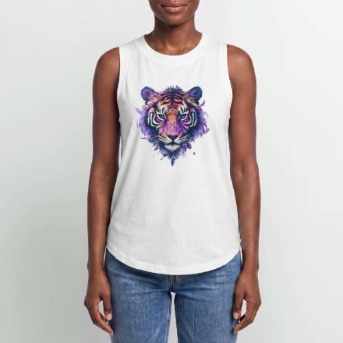 Mystic Violet Tiger - Women's Relaxed Tank Top