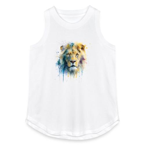 Splash-Art Lion Face - Women's Relaxed Tank Top