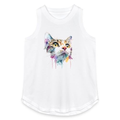 Chromatic Cat Splash - Women's Relaxed Tank Top