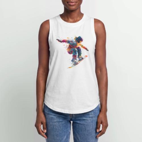 Snowboarding: Frozen Flight - Women's Relaxed Tank Top