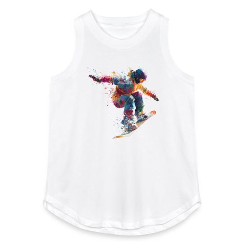 Snowboarding: Frozen Flight - Women's Relaxed Tank Top