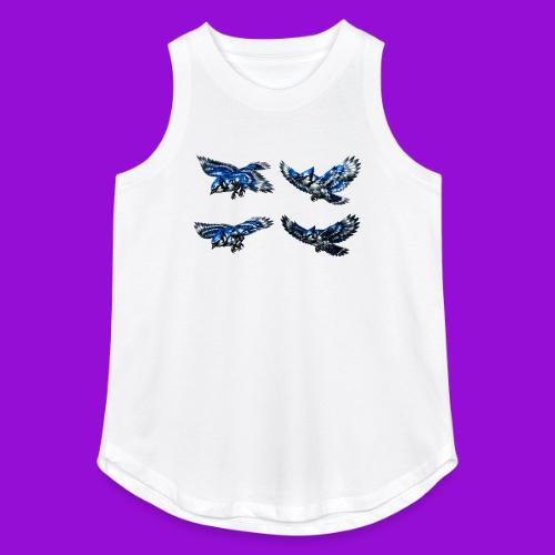 Silver Blue Jay Flight Stages - Women's Relaxed Tank Top