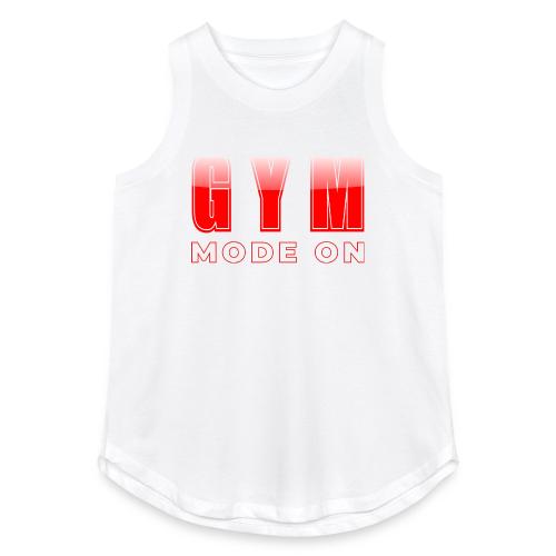 Gym Mode On Fitness Typography Design - Women's Relaxed Tank Top