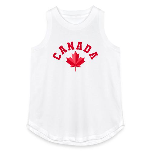 Canada with maple leaf - Women's Relaxed Tank Top