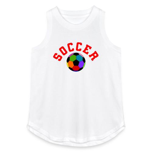 Soccer: Colorful Kick - Women's Relaxed Tank Top