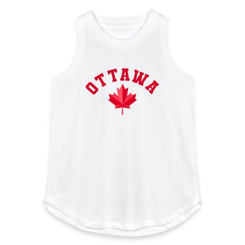 Ottawa with maple leaf - Women's Relaxed Tank Top