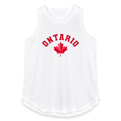 Ontario with maple leaf - Women's Relaxed Tank Top