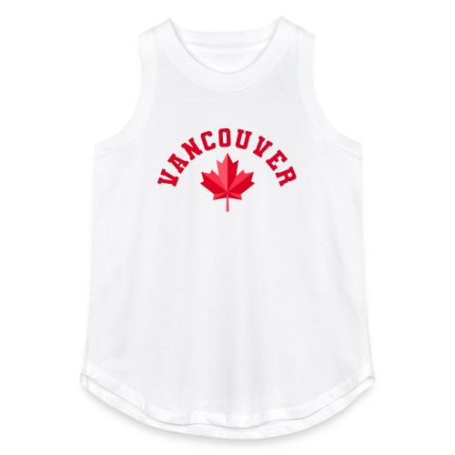 Vancouver with maple leaf - Women's Relaxed Tank Top