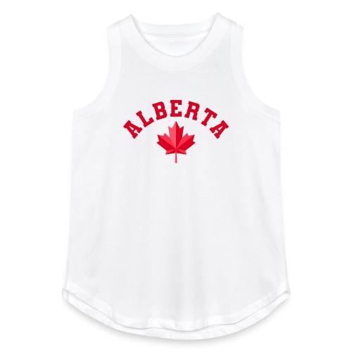 Alberta with maple leaf - Women's Relaxed Tank Top