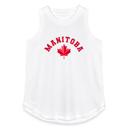 Manitoba with maple leaf - Women's Relaxed Tank Top