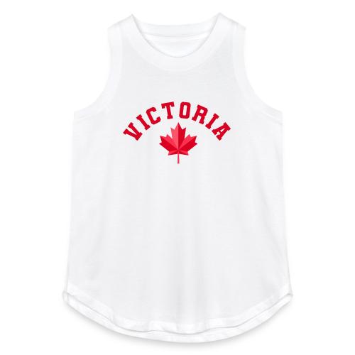 Victoria with maple leaf - Women's Relaxed Tank Top