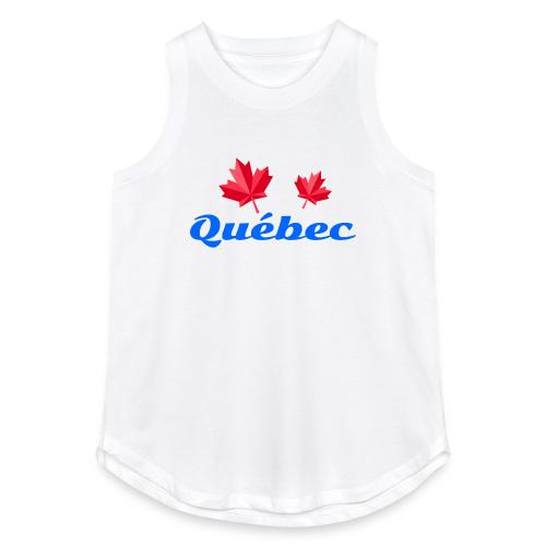 Québec with two red maple leaves - Women's Relaxed Tank Top