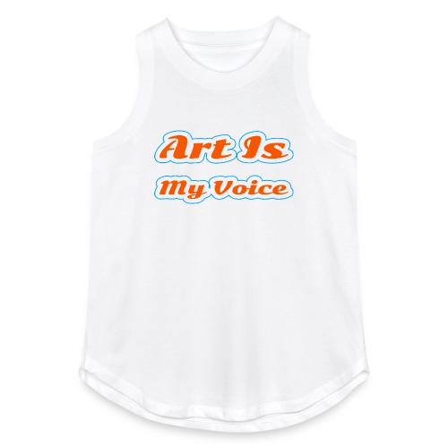 Art Is My Voice — Express Yourself Script - Women's Relaxed Tank Top