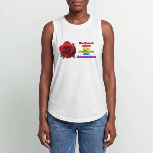 Thank You Educator: Pink and Rainbow Message - Women's Relaxed Tank Top