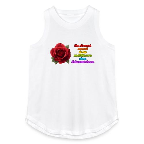 Thank You Educator: Pink and Rainbow Message - Women's Relaxed Tank Top
