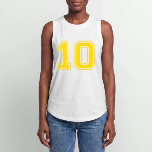 Number 10 in a classic athletic collegiate font - Women's Relaxed Tank Top